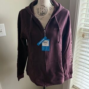 Columbia large Maroon Full-Zip Hoodie NWT